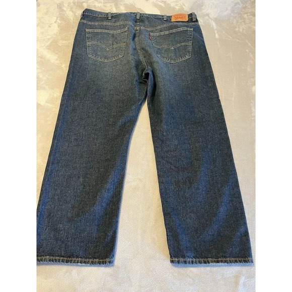 Levi’s 559 Jeans Men’s‎ 46 X 30 Blue Dark Wash Straight Leg - Picture 3 of 8